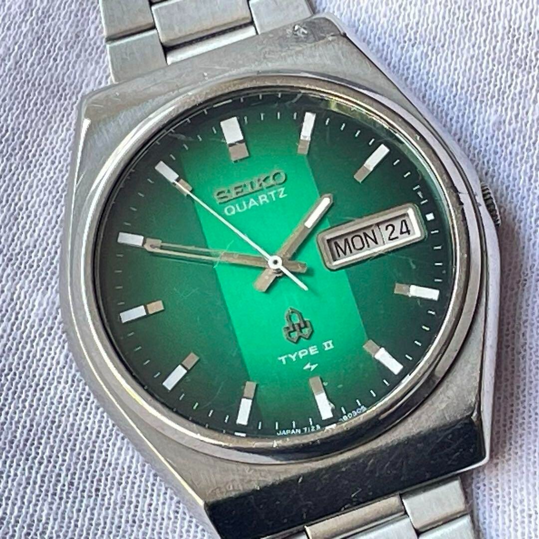 Vintage] SEIKO Type II Emerald Green Sunburst Dial Japan