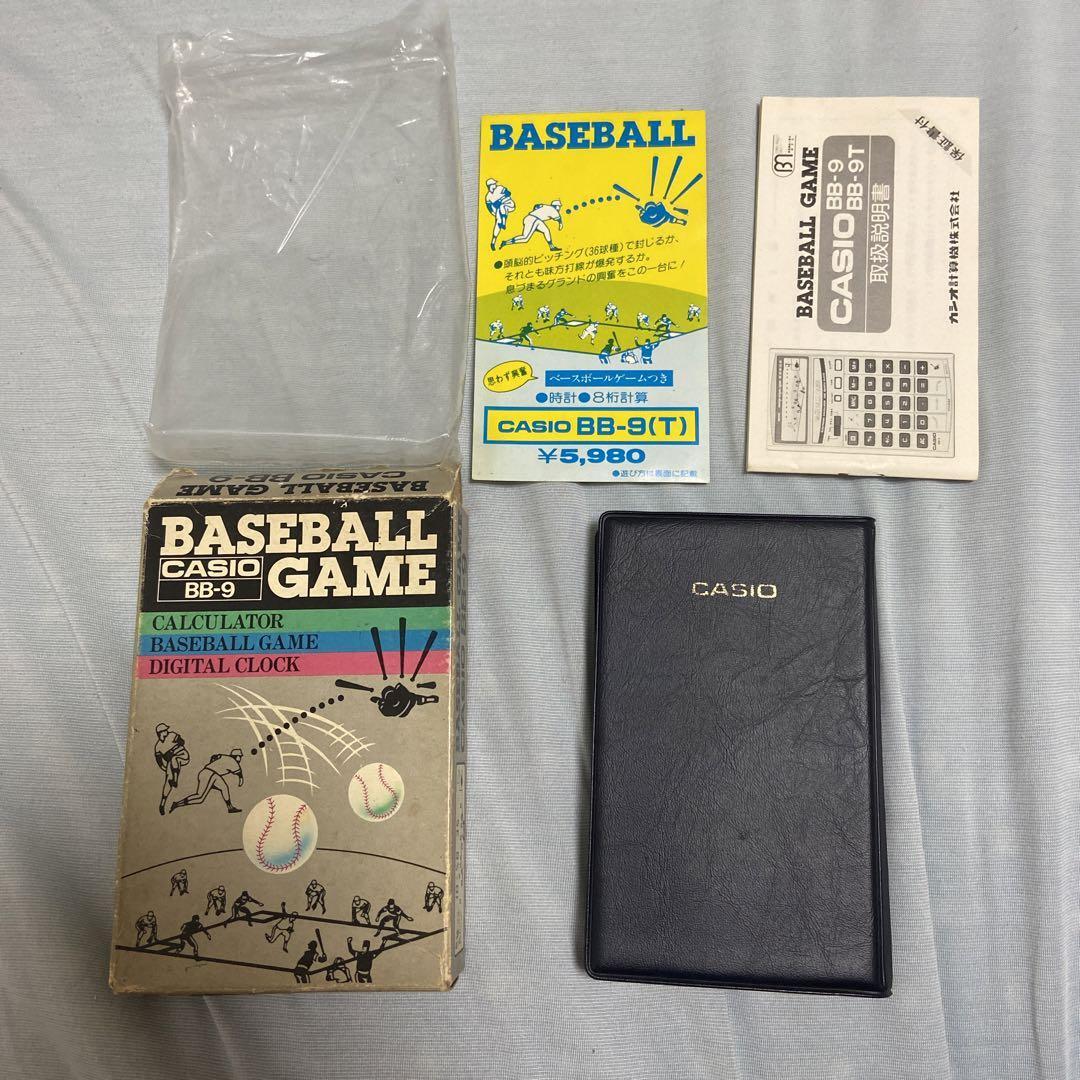 CASIO BB-9 ゲームウォッチ　BASEBALL GAME 野球 CASIO BB-9 Calculator Game Watch BASEBALL GAME manual