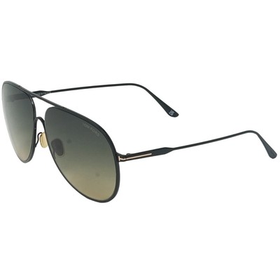 Pre-owned Tom Ford Alec Ft0824 01b Black Sunglasses