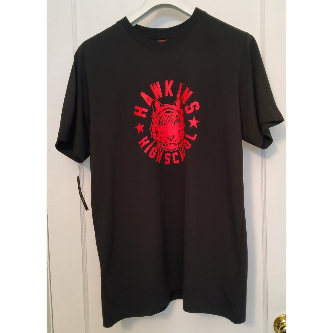 Nike x Stranger Things Hawkins High Black T-Shirt Men's Size
