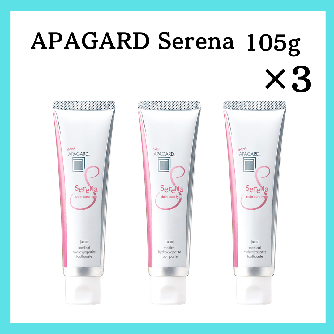 APAGARD Serena [105g×3] Stain Care Types Whitening Toothpaste SANGI Japan