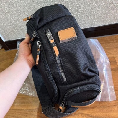 TUMI ALPHA BRAVO Kelly Sling Body Bag orange badge   2404M