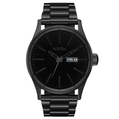 Аналоговые часы Nixon A356 1147-00 Sentry SS 42MM (все BK/BK) из нержавеющей стали