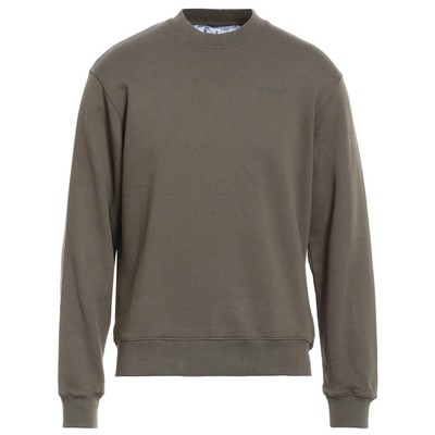 Pre-owned Off-white Diag Line Skate Logo Green Sweatshirt