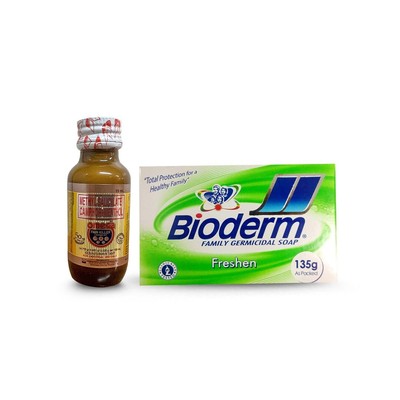 Bioderm Prestine Soap 135g with FREE Omega Pain Killer Liniment 15ml