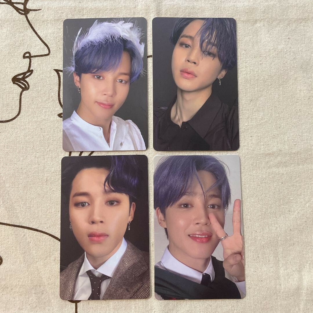 BTS MAP OF THE SOUL 7 4形態とトレカ ジミン BTS MAP OF THE SOUL 7 Photo Card JIMIN Official PHOTO CARD