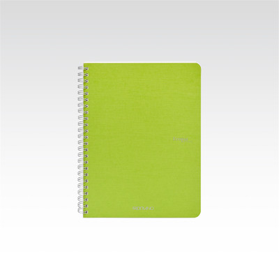 Package Pz 5 Book Ecoqua A5 1r Spiral 70fg 90gr Lime Fabriano