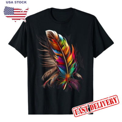 Feather Southwest Native American Indian Tribal Art Graphic T-Shirt Unisex Tee