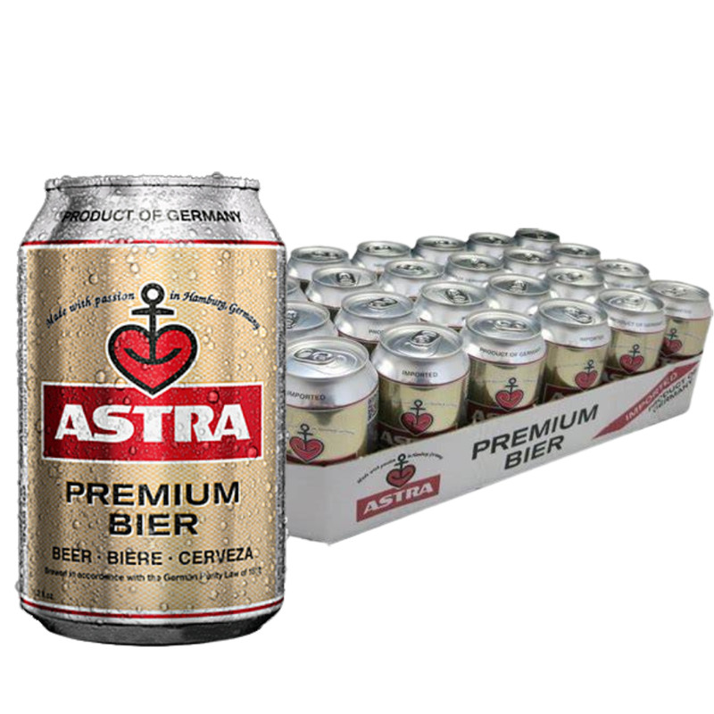 Astra Premium Bier Dosenbier 24 X 0,33l â Kultbier Aus Hamburg â Frisch & Lecker