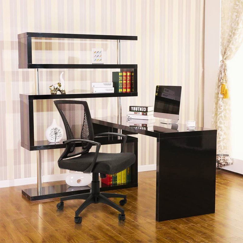 Chair Ergonomic Swivel Office Mesh Computer Desk Mid Back Wheels Home Bedroom