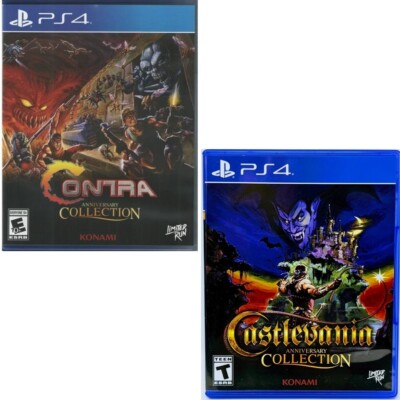 Contra & Castlevania Anniversary Collection PS4 New Game Bundle Special