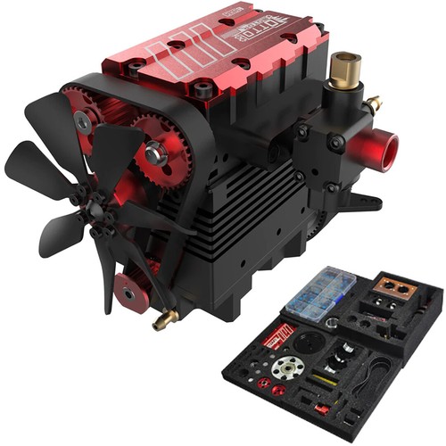 ホビーラジコン Rc car engine Toyan OTTO Motor FS-L200AC DIY 4 Stroke 2 Cylinder RC Nitro