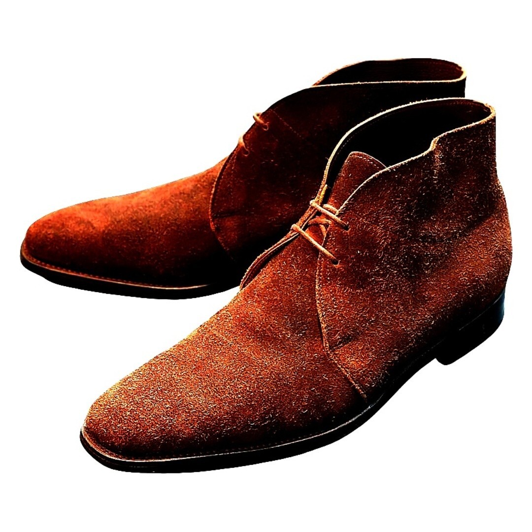 John Lobb Chukka Boots Ramsey Suede Mens 7 Brown Used | eBay