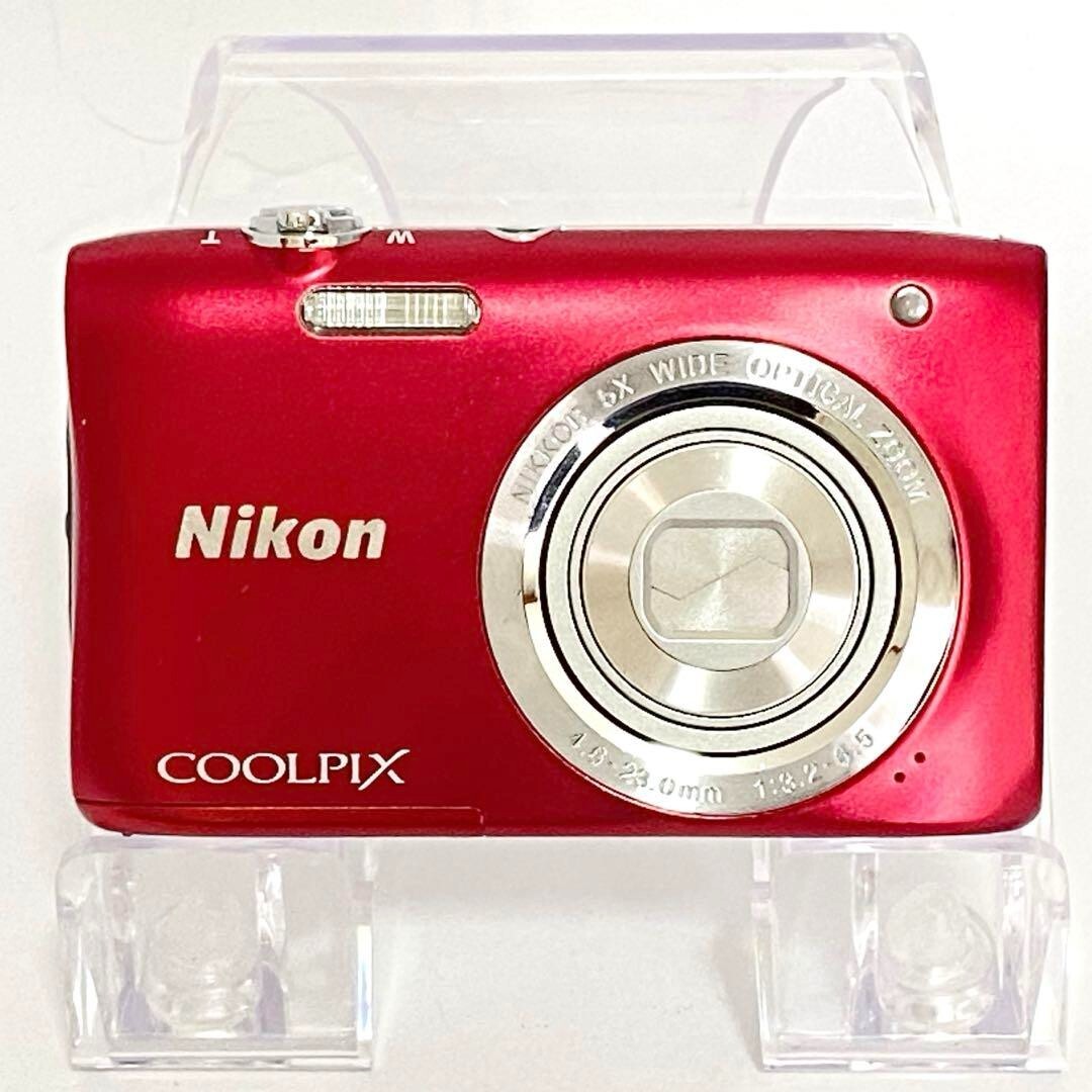 Nikon Coolpix S2900 Red 5x 20.1MP Compact Digital Camera