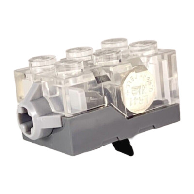 LEGO Light Brick LED Electric 2x3x1 1/3 Trans-Clear Batteries Included 54930c02