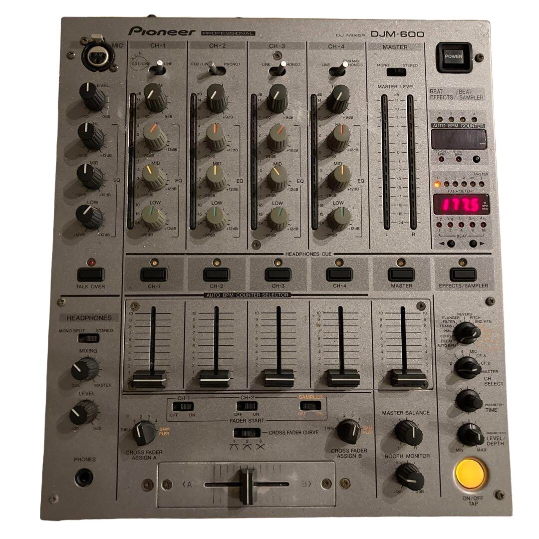 Pioneer DJM-600 Professional Mixer 4-channel Silver 1999