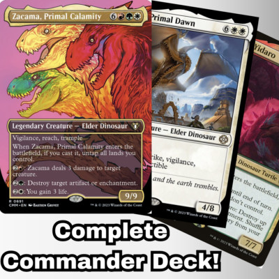 MTG Commander EDH Deck Zacama, Primal Calamity 100 Cards Dinosaurs Custom Deck