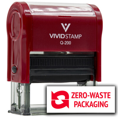 All Quality Zero-Waste Packaging Self-Inking Rubber Stamp