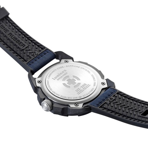 Pre-owned Luminox Men's Watch Ice-sar Arctic Navy Swiss Dive Black Case Blue Dial 1003.ice
