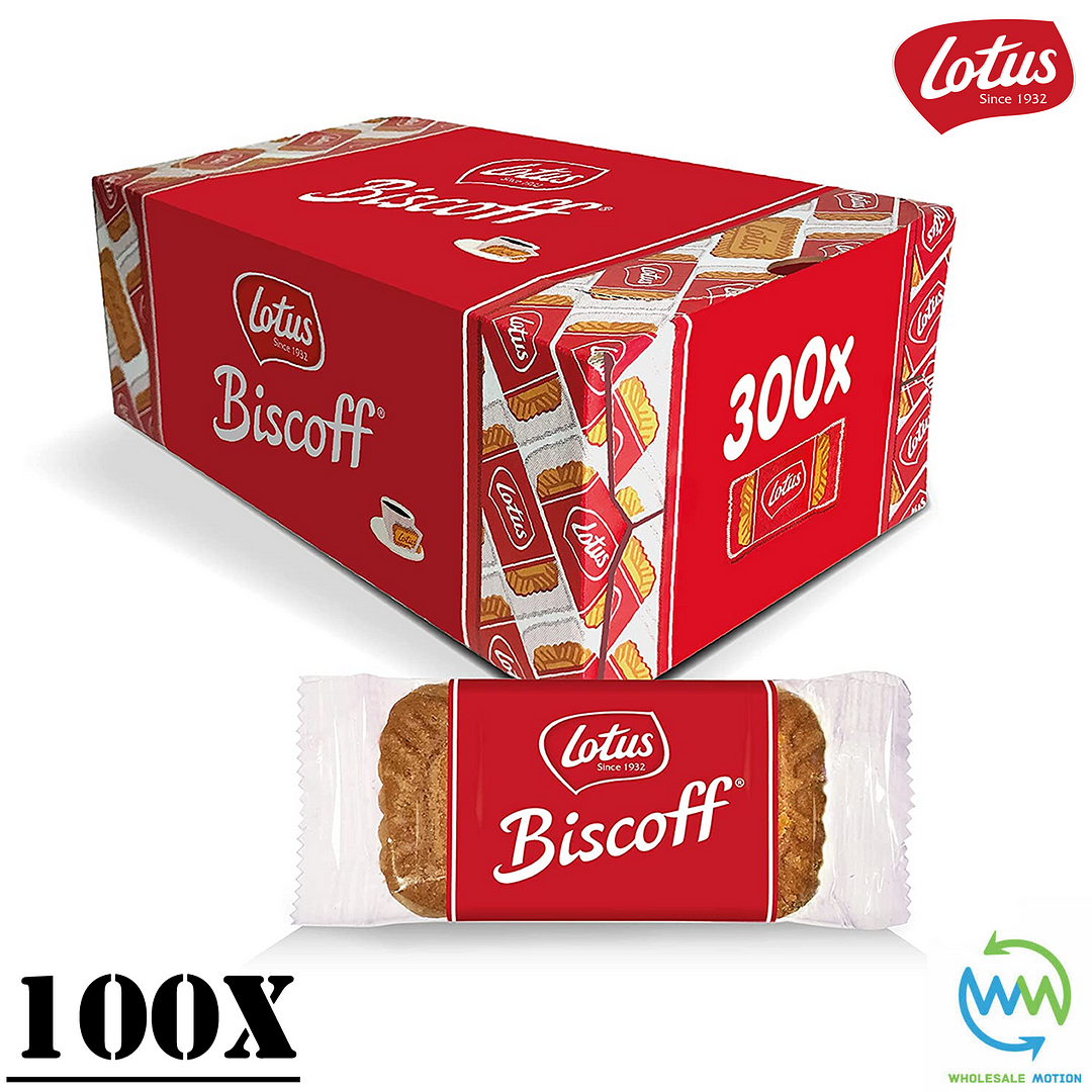 100 x Lotus BISCOFF Original BISCUIT Caramelised INDIVIDUAL Wrapped