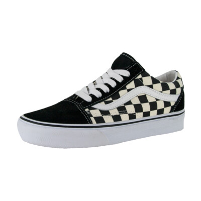 Кроссовки Vans Primary Check Old Skool (черный/белый) Унисекс Обувь в шахматную клетку