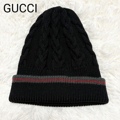 極美品 グッチ ニット帽子 ケーブルニット シェリーライン 楽天市場】gucci(グッチ) シェリー（帽子｜バッグ・小物