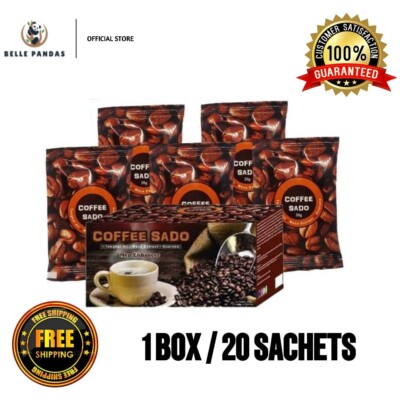 1 BOX Coffee Sado Men Power Growth Boost Stamina Strong Energy (20s x 20g)