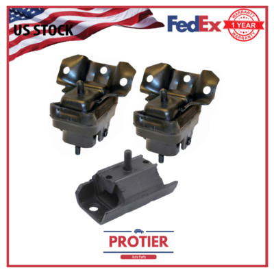 Engine & Trans  Mount Set 3PCS  for Gmc Chevrolet Tahoe Silverado Truck Suburban