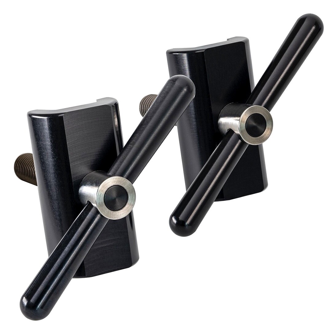 パーツ Brompfication Hinge Clamp Set Brompfication Hinge Clamp Set - Titanium for BROMPTON (Black