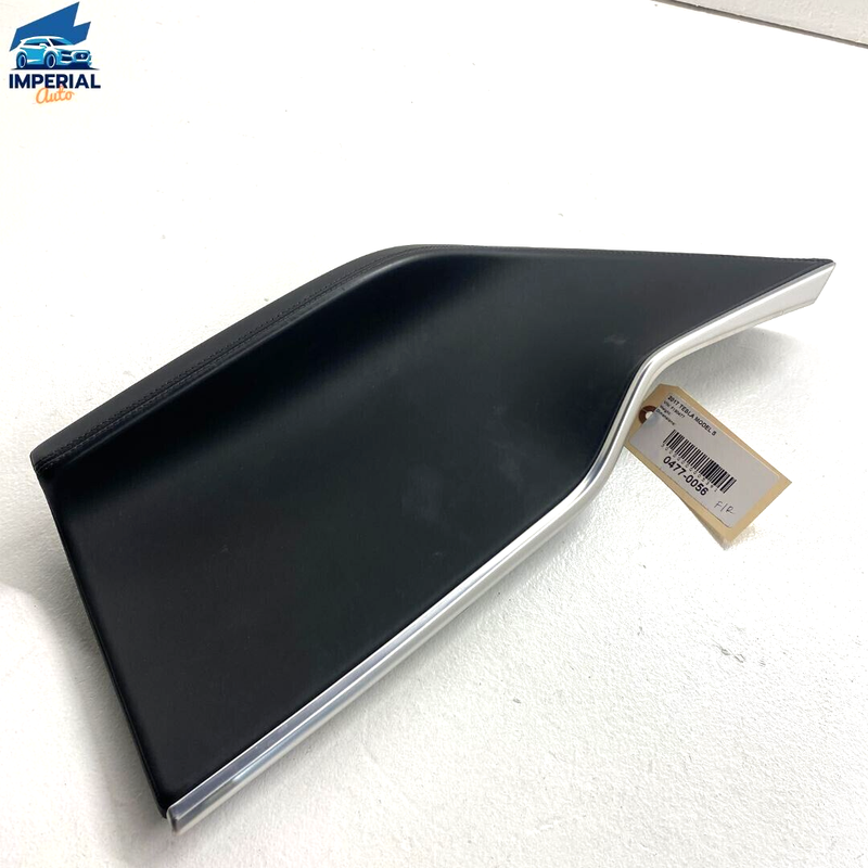 Used 2017-20 Tesla Model S Front Passenger Door Armrest Insert Panel Cover Trim