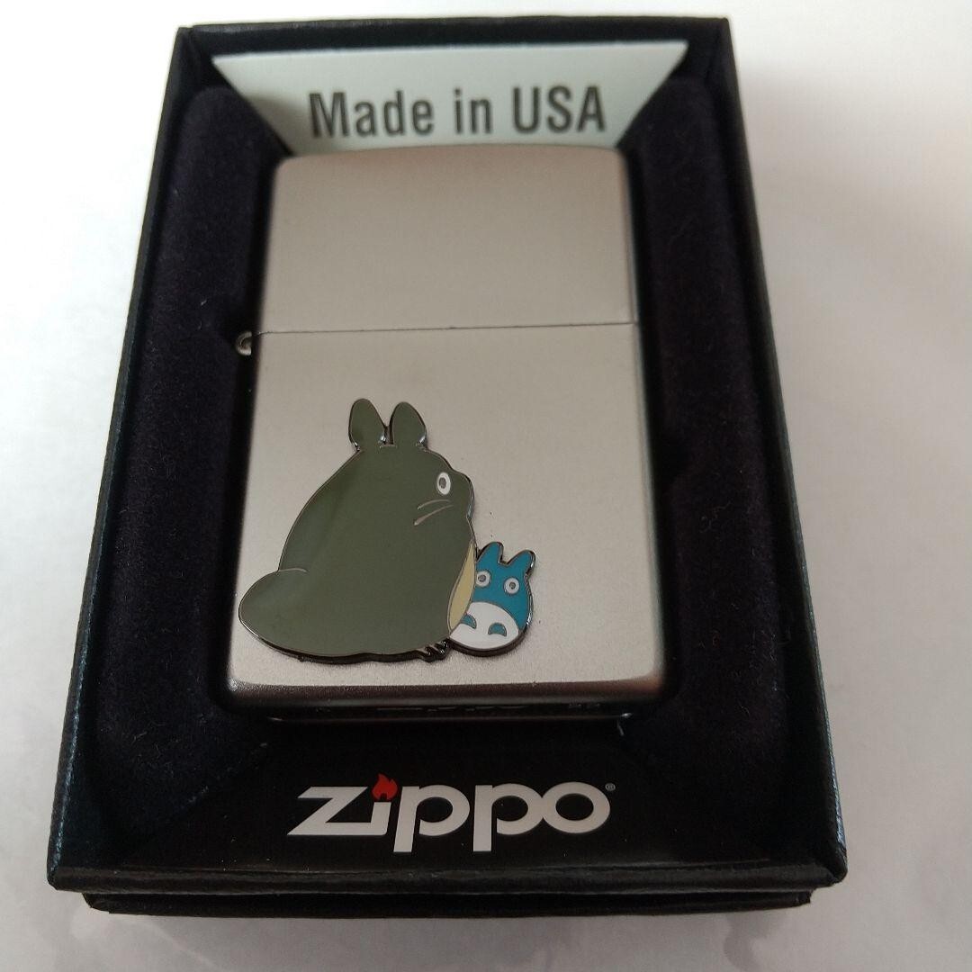 Zippo My Neighbor Totoro Blue Metal Silver Single-Sided