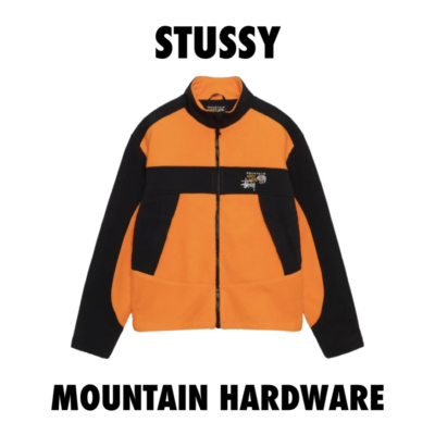 Pre-owned Stussy X Mountain Hardware Fleece Jacket Zip Up Medium