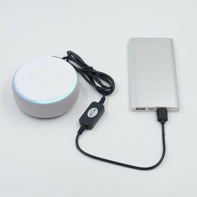 New USB Power Adapter Charger Cable Cord For Amazon Echo Spot&Echo Dot 3rd C