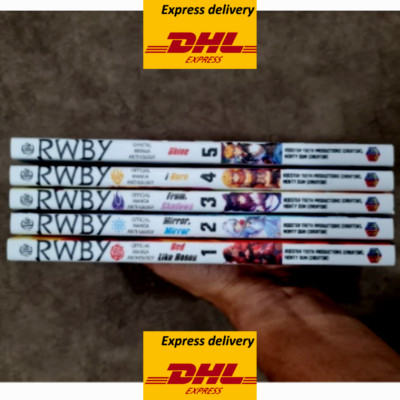 RWBY Official Manga Anthology Volume 1-5(END) Set English Version - DHL Express