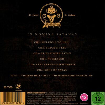 IN NOMINE SATANAS (6CD/DVD BOX SET) NEW CD