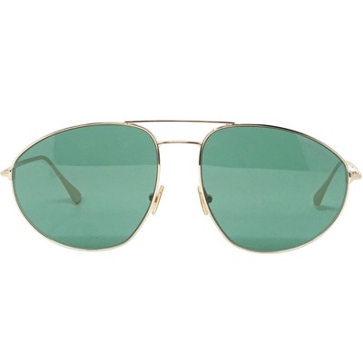 Pre-owned Tom Ford Cobra Ft0796 28n Gold Sunglasses