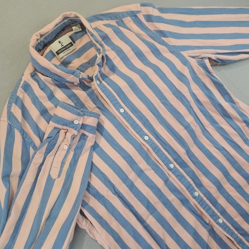 Scotch & Soda The Poolside Mens Shirt XL Pink & Blue