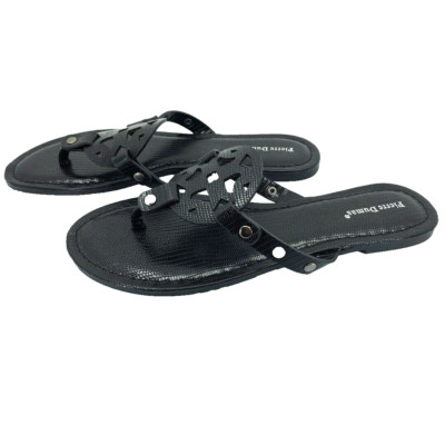 Pierre Dumas Limit 34 Womens Black Sandals Size 8 New