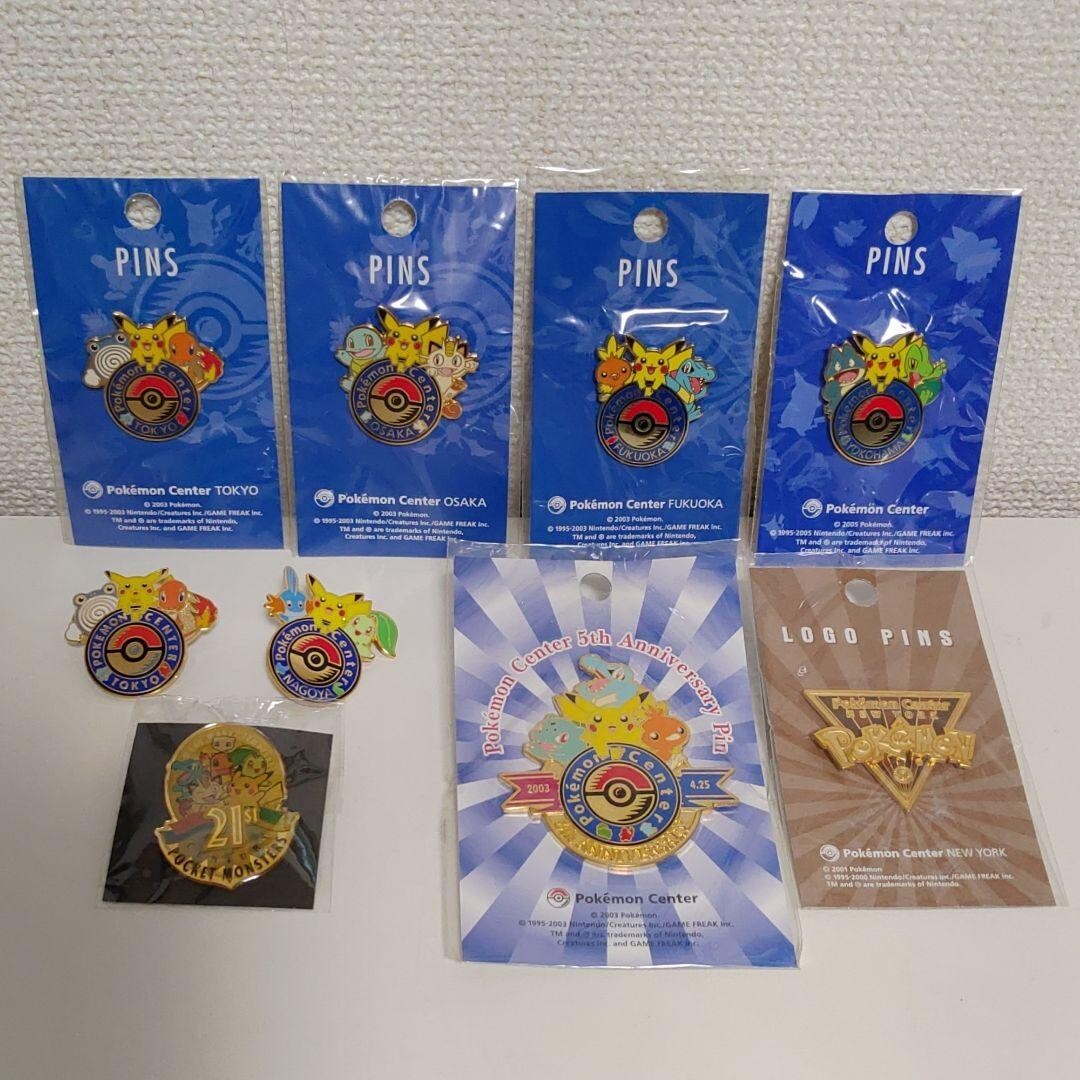 Pokemon Center Tokyo Nagoya Osaka Fukuoka Pin Badge Limited