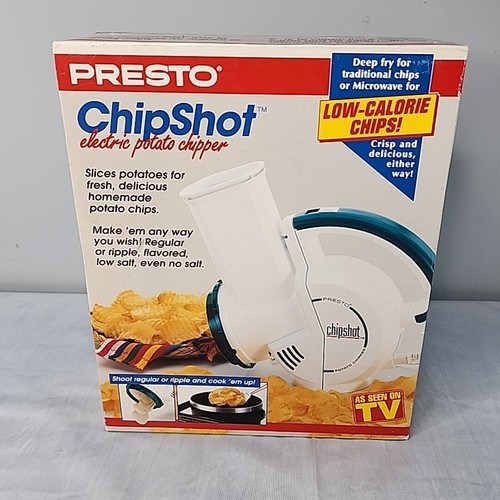 poteto New Vintage Presto Chip Shot Electric Potato Chipper 02960