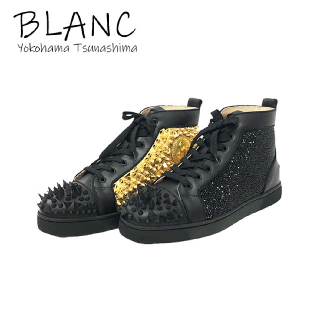 Christian Louboutin No Limit High-top Sneakers Size 9 Black