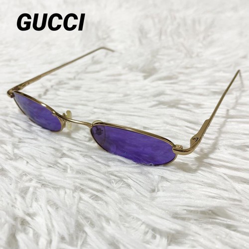 小物 GUCCI sunglasses gradation purple GUCCI 1326 Violet Purple GG Logo 003 Fashion Oversized