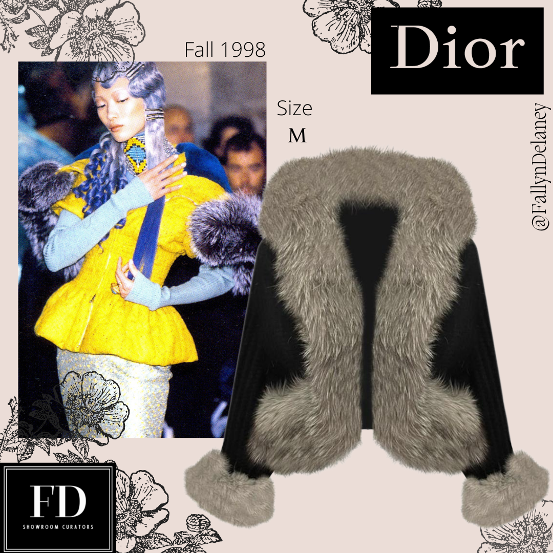 Christian Dior John Galliano Vintage Black Sweater Coat Fall Christian Dior John Galliano Vintage Black Sweater Coat Fall