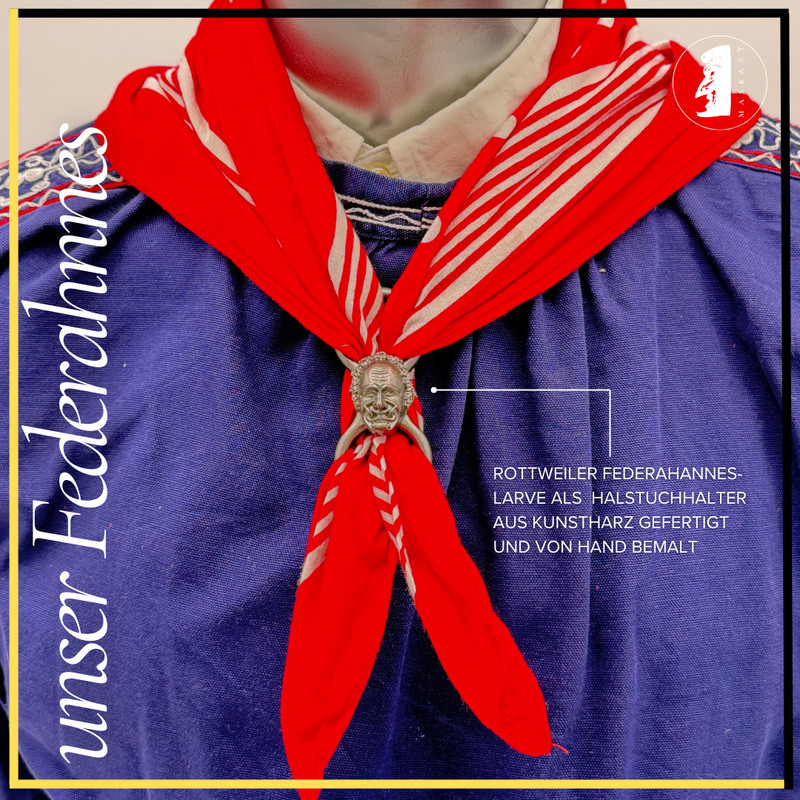 Federahannes/ Rottweil Fasnet/ Halstuch-/Schalhalter