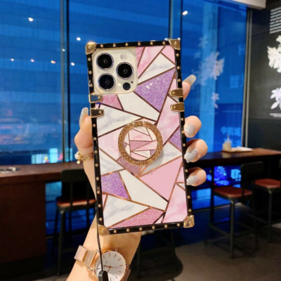 Marble Zebra Leopard Square Phone Case For Motorola G Stylus G Power G Play G 5G