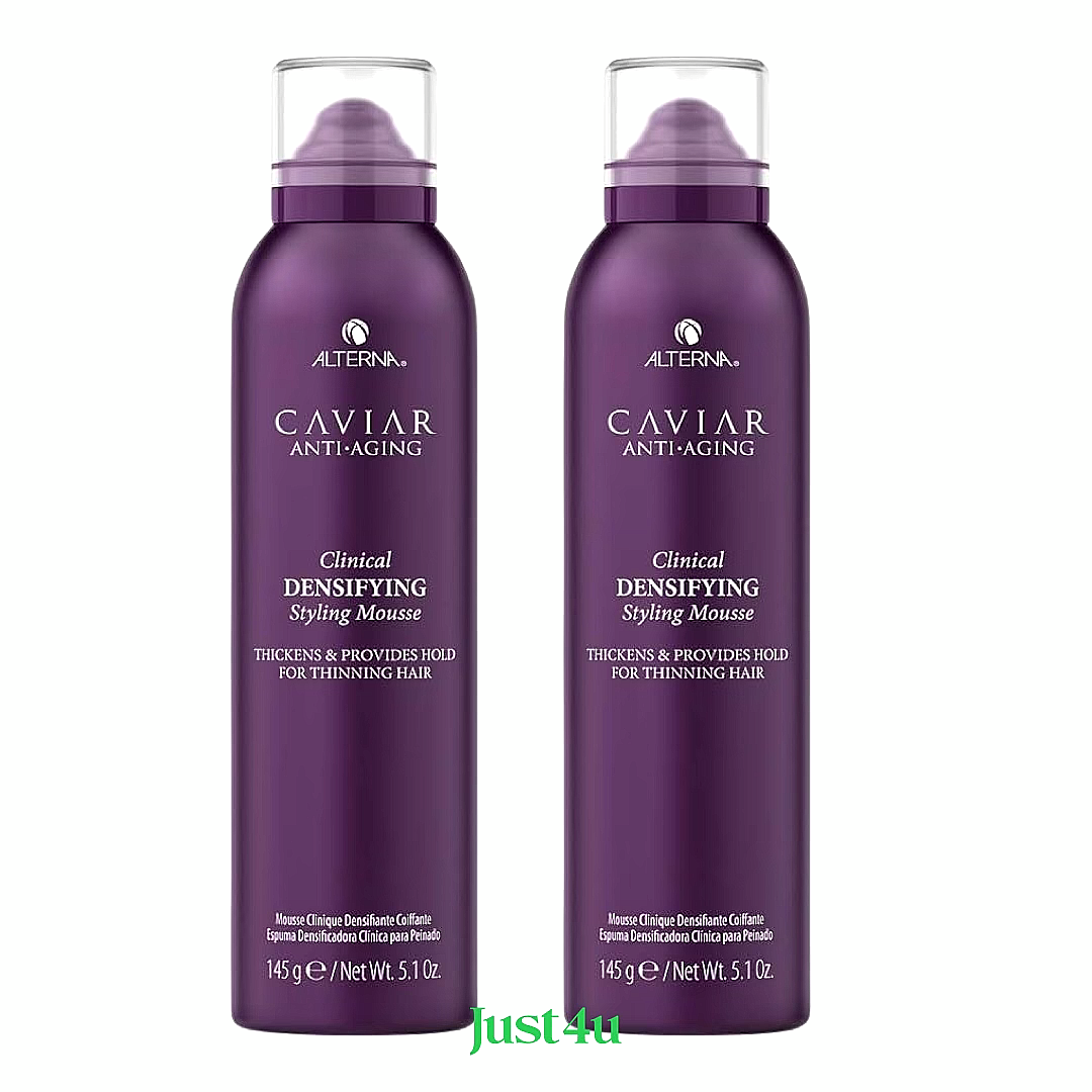 Alterna Caviar Anti-Aging Clinical Densifying Styling Mousse, 5,1oz. (2PACK)