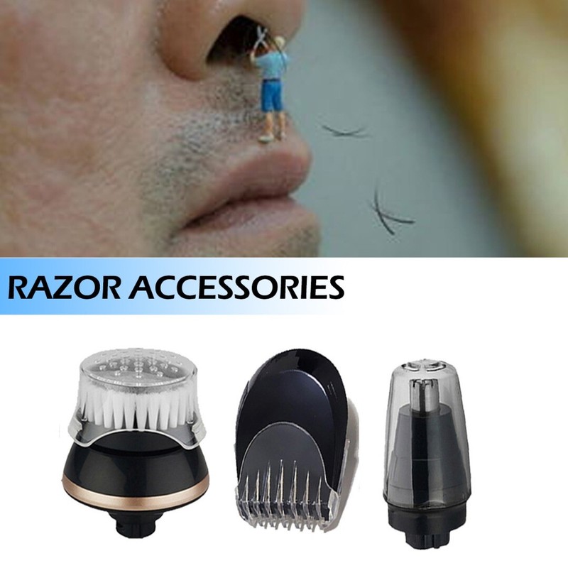 Electric Shaver Head Accessories Cutter Nose Trimmer Cleaning Brush Heads Tool .