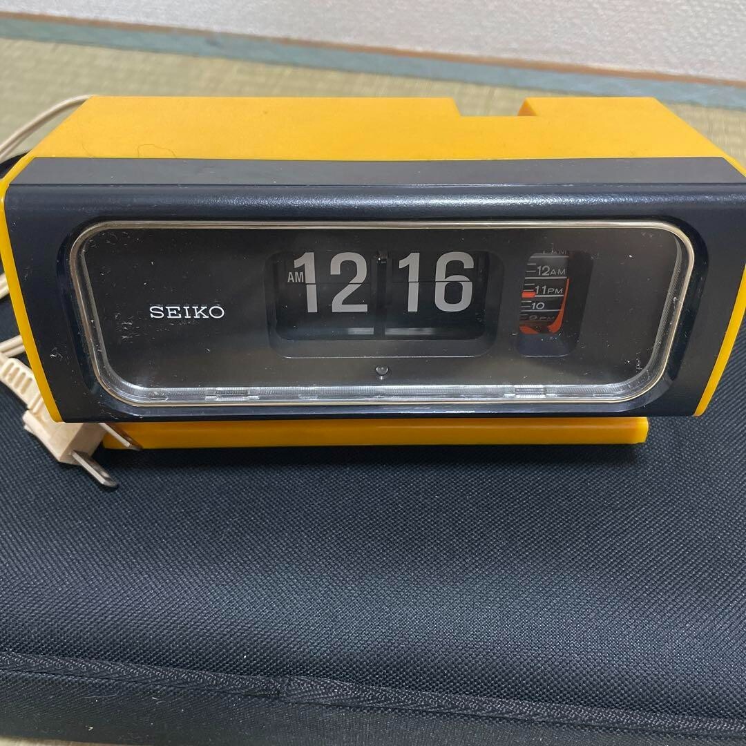 SEIKO パタパタ時計 DP632 イエロー SEIKO パタパタ時計 DP632 T イエロー 50Hz/60Hz(日本全国使用