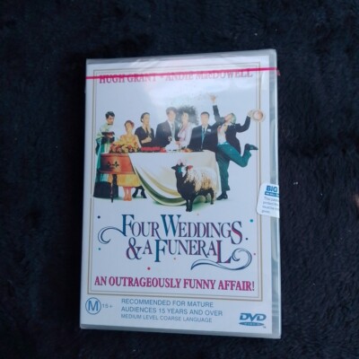 Four Weddings And A Funeral DVD Starring Hugh Grant & Andy McDowell Reg 2 & 4 