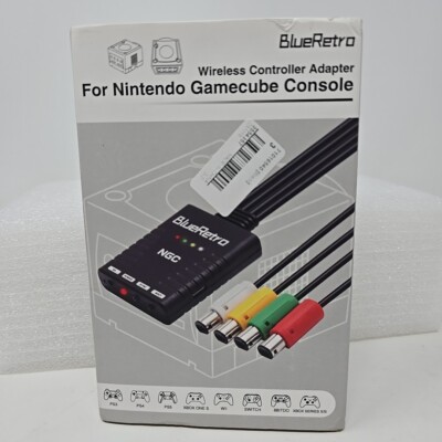 BlueRetro 4 Player Wireless Controller Adapter for GameCube New PS5/Xbox/Switch